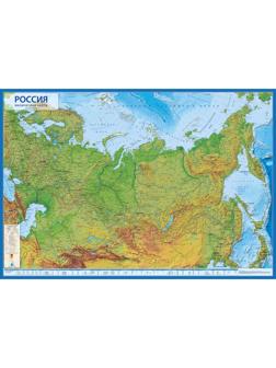 Настенная карта Россия физическая Globen, 1:7,5млн., 1160x800мм,КН053