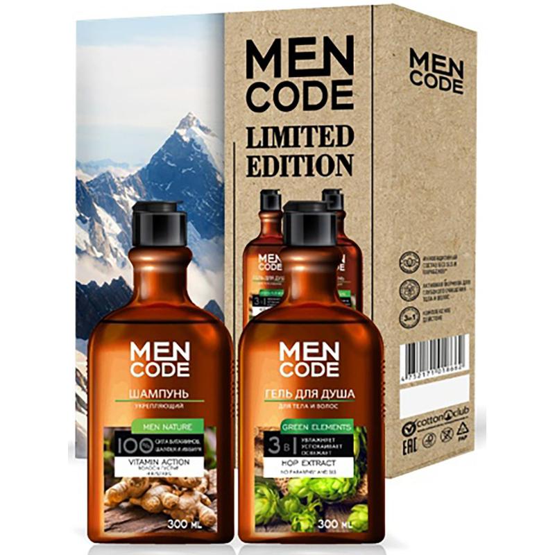 Подарочный набор MEN CODE LIMITED EDITION Гель д душ 300 мл, Шамр 300 мл