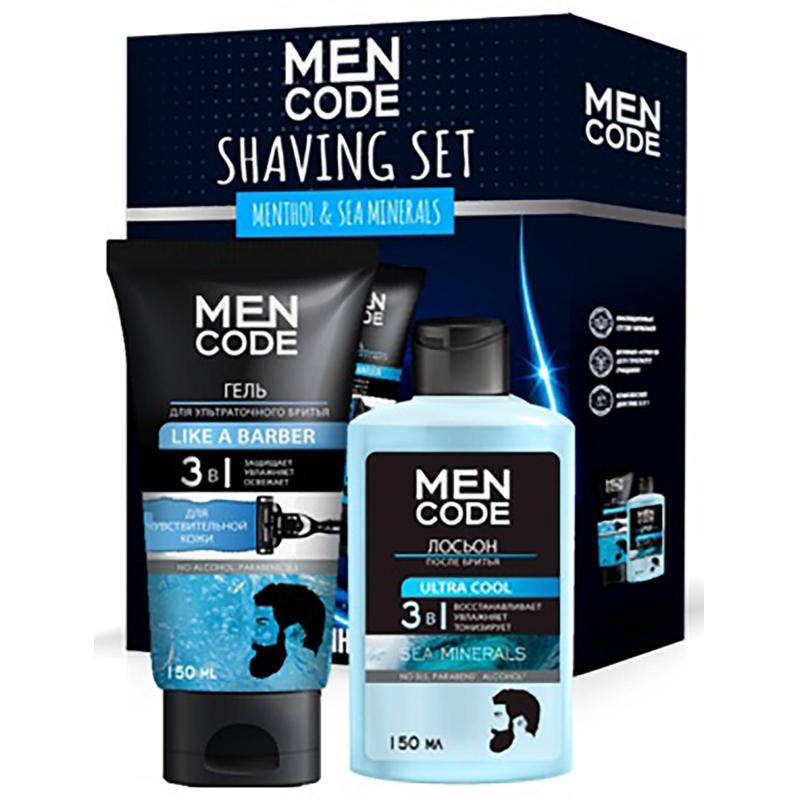 Подарочный набор MEN CODE SHAVING SET Гель брит 150мл, Лос-он пос бр 150мл