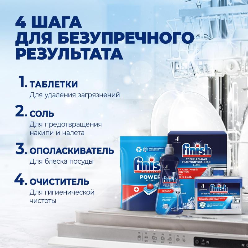 Набор Стартовый д/ПММ Finish Таб 845г Соль 700г Опол 400мл Чист.ср 250 мл