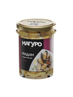Мидии Магуро подкопченные в масле стекло, 200г