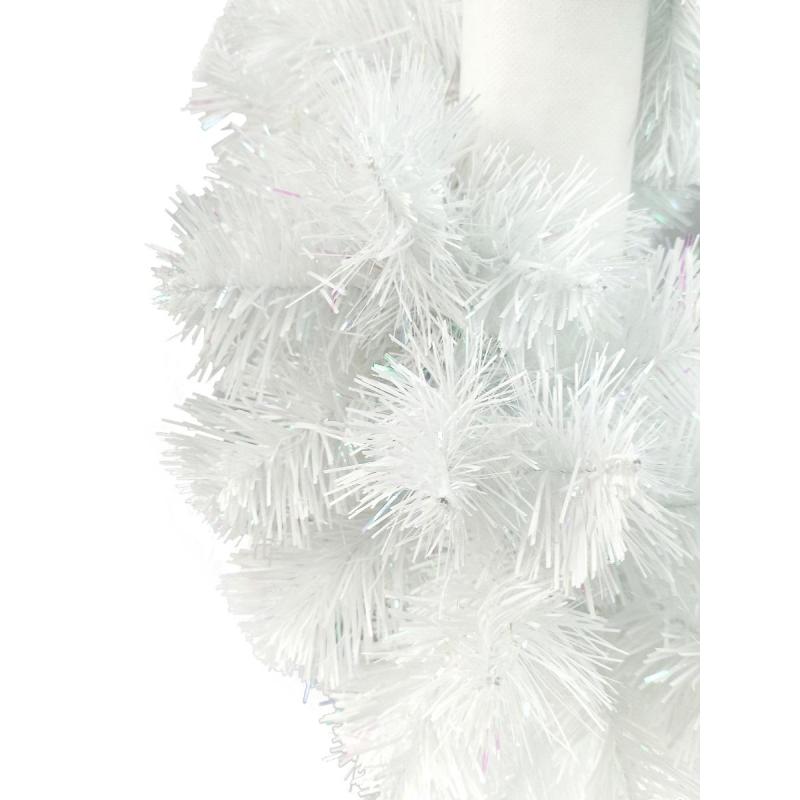 Гирлянда Рождественская-16 белая с блеском (1) ГР-16