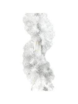 Гирлянда Рождественская-16 белая с блеском (1) ГР-16