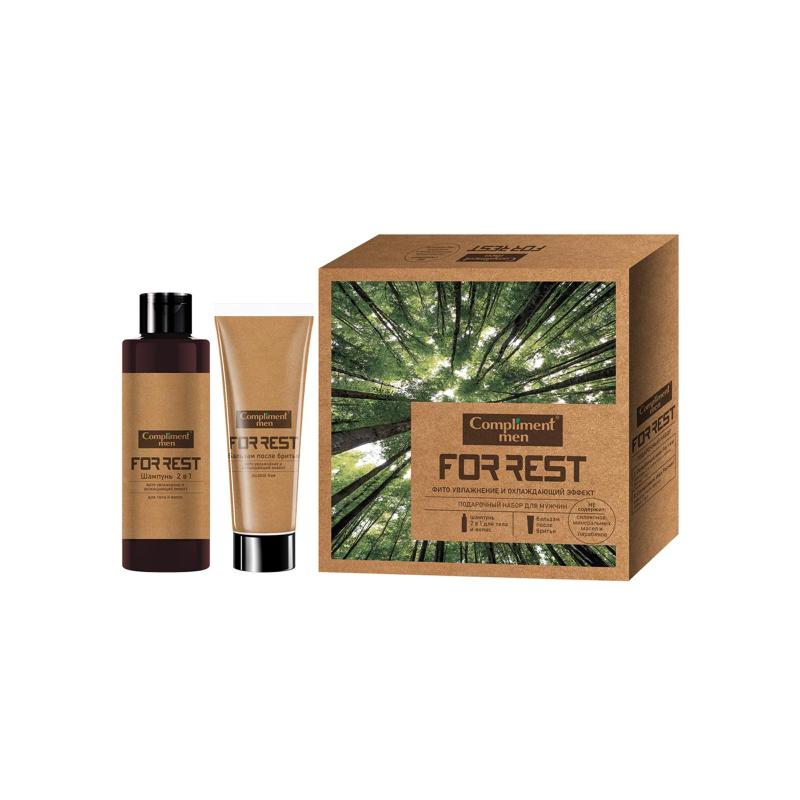 Подарочный набор Compliment Шампунь 2в1 200мл + Бальзам п/бритья 80мл