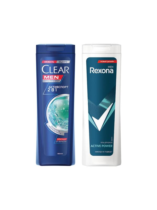 Подарочный набор Ты в Игре! Clear шамп 200мл, Rexona гель д/душ 180мл