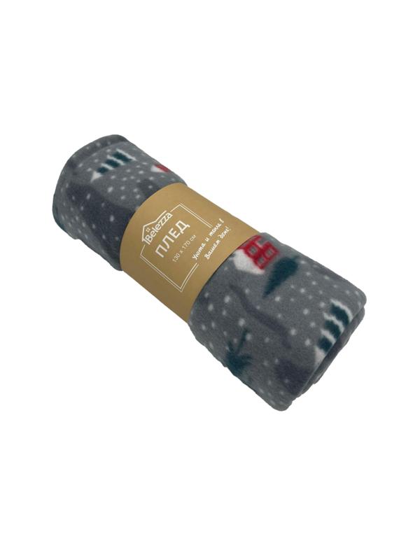 Плед флис Домики 130x170