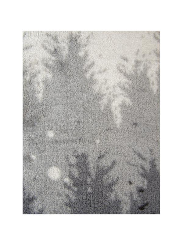 Плед микрофибра Forest 200х220 серый