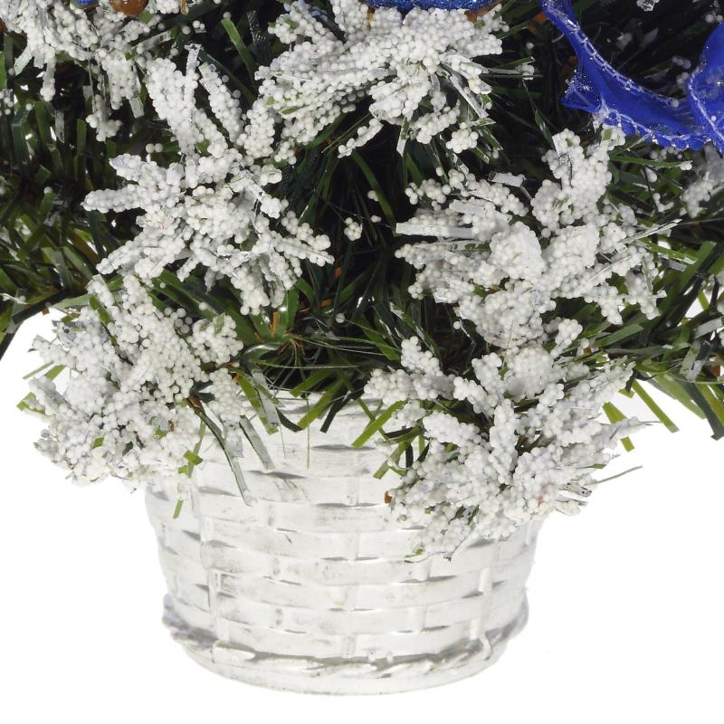 Елка , с декором, синий L20 W20 H30 см 237300