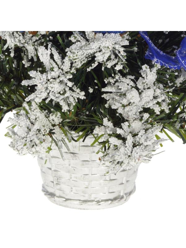 Елка , с декором, синий L20 W20 H30 см 237300