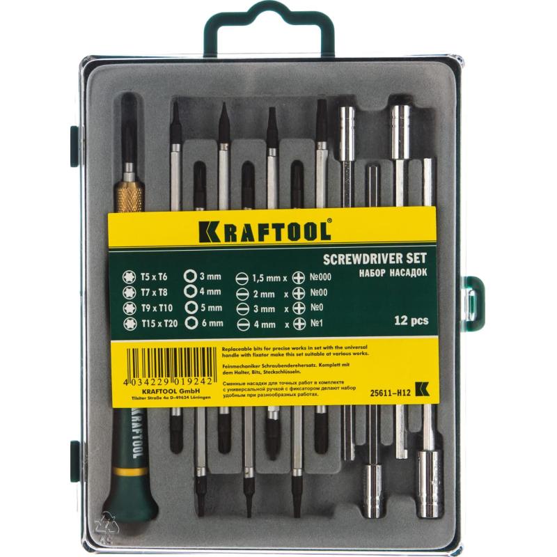 Набор отверток для точных работ Precision-20, 12 предм., KRAFTOOL 25611-Н12