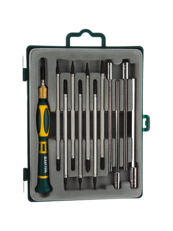 Набор отверток для точных работ Precision-20, 12 предм., KRAFTOOL 25611-Н12