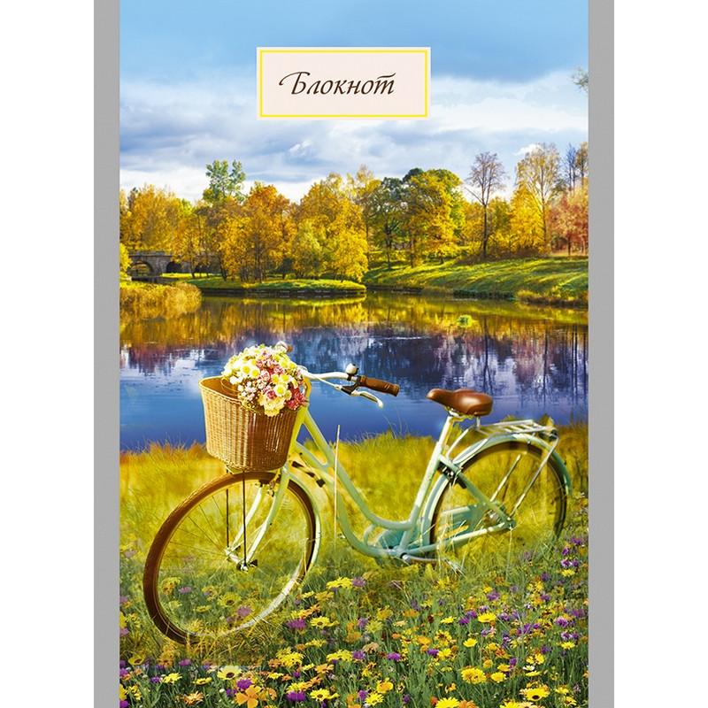 Блокнот А6,32л,клетка,скрепка,обл.картон Прогулка С0100-258