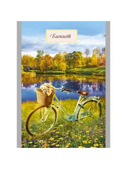 Блокнот А6,32л,клетка,скрепка,обл.картон Прогулка С0100-258