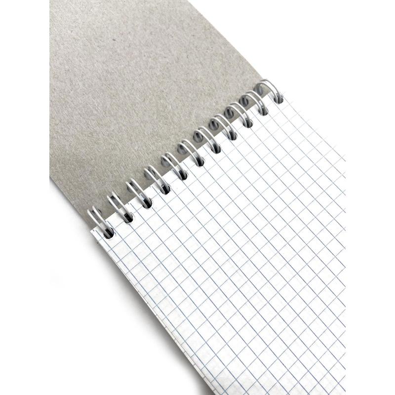 Блокнот  А6 80л клетка,гребень,обл.карт.Сладости.Мороженое С4173-42