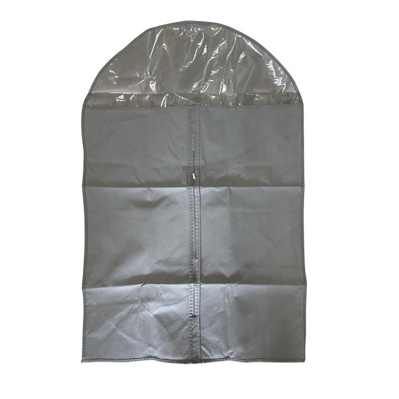 Чехол для одежды из спанб. Luscan с прозр.верхом, 60х90см, серый, HD-HH004