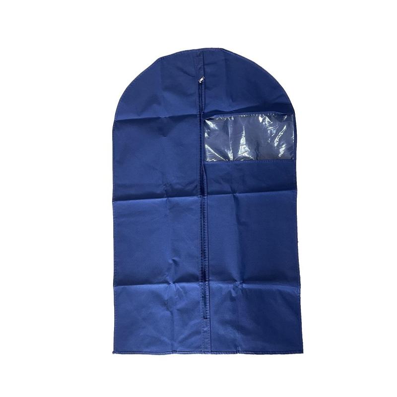 Чехол для одежды из спанбонда Luscan с окошком, 60х100см, синий, HD-HH008