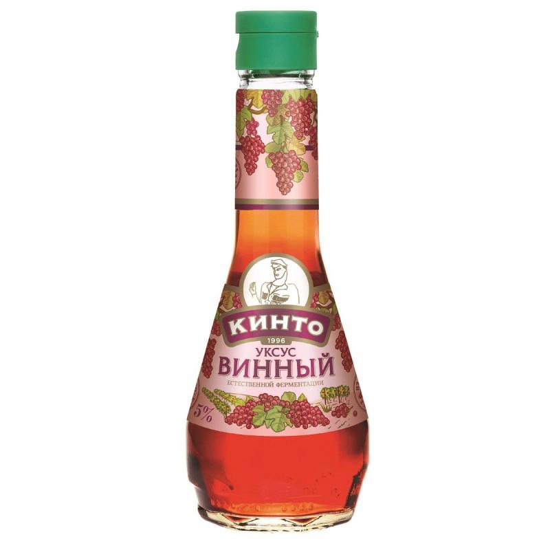 Уксус Кинто винный из красного вина 6проц. с/б 250мл