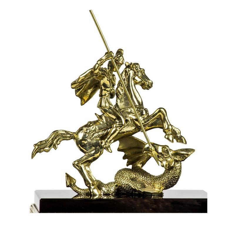 Набор настольный класса люкс офисный из обсидиана 4 предм. Держава Россия