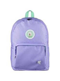 Рюкзак №1School сиреневый эмблема Зайчики
