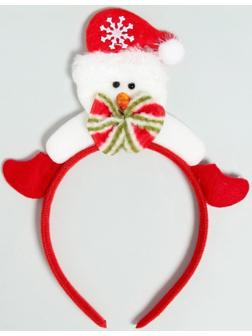 Карнавальный ободок «Снеговик - Новый Год»