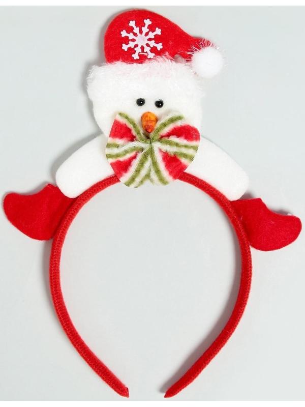 Карнавальный ободок «Снеговик - Новый Год»