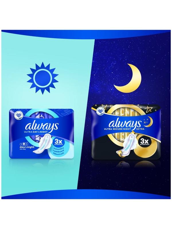 Прокладки Always Ultra Night, 7 шт