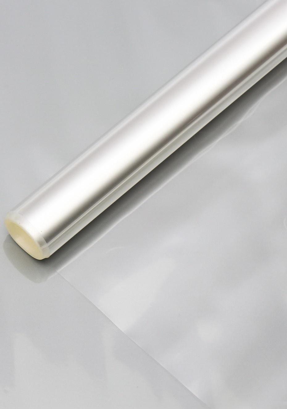 Плёнка для цветов прозрачная 0,9 х 6,2 м, 200 г, 40 мкм