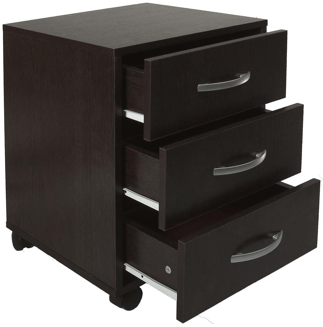 Тумба выкатная, 420х400х585, Венге темный