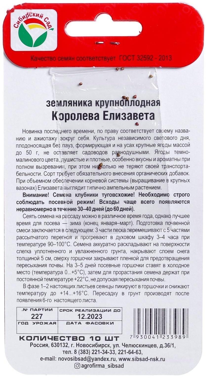 Семена Клубника 