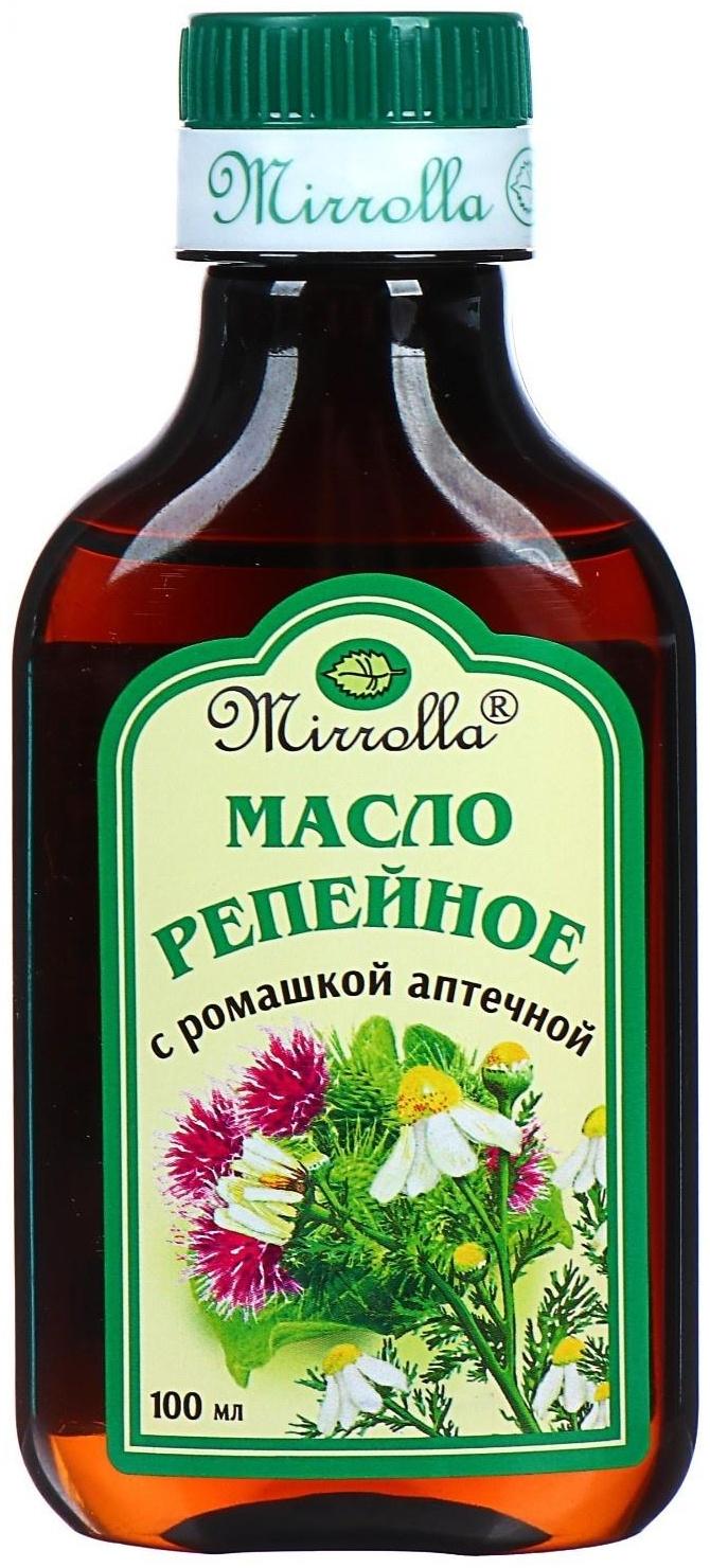 Репейное масло Mirrolla с ромашкой аптечной, 100 мл