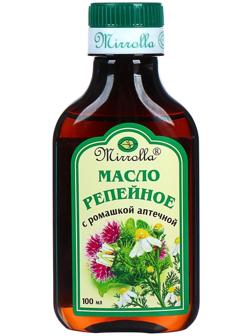 Репейное масло Mirrolla с ромашкой аптечной, 100 мл