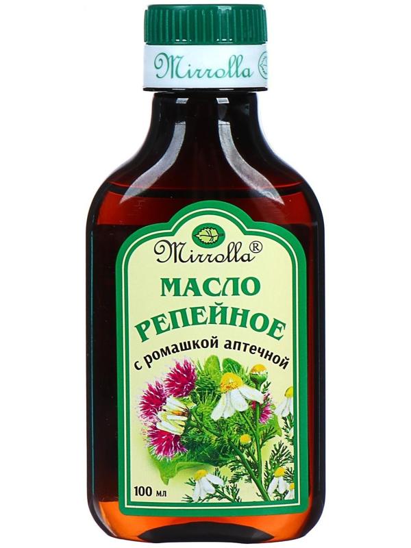 Репейное масло Mirrolla с ромашкой аптечной, 100 мл