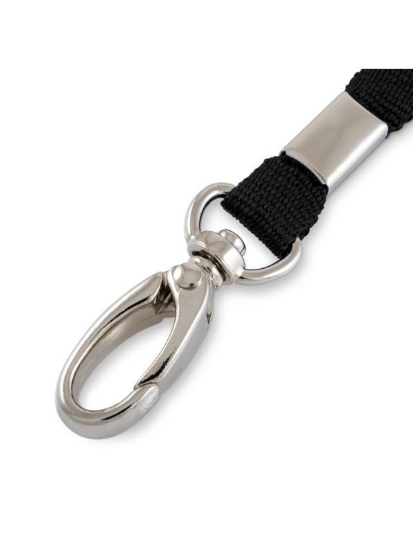 Держатель для бейджа на карабине черный лента+карабин LLL107