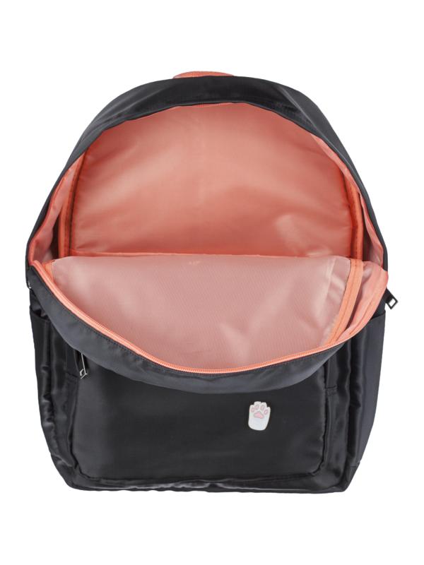 Рюкзак №1School черный эмблема Кошечка