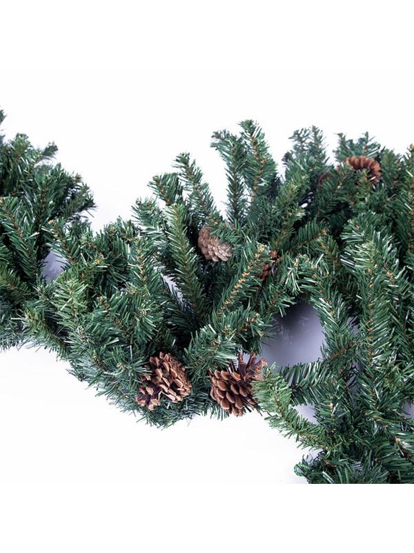 Еловый шлейф 2,7 м с шишками, объем 41 см 307-221