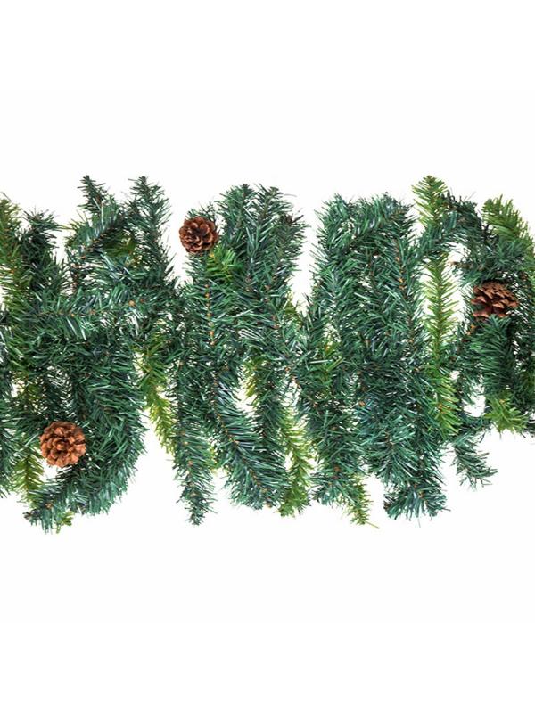 Еловый шлейф 2,7 м с шишками, объем 41 см 307-221