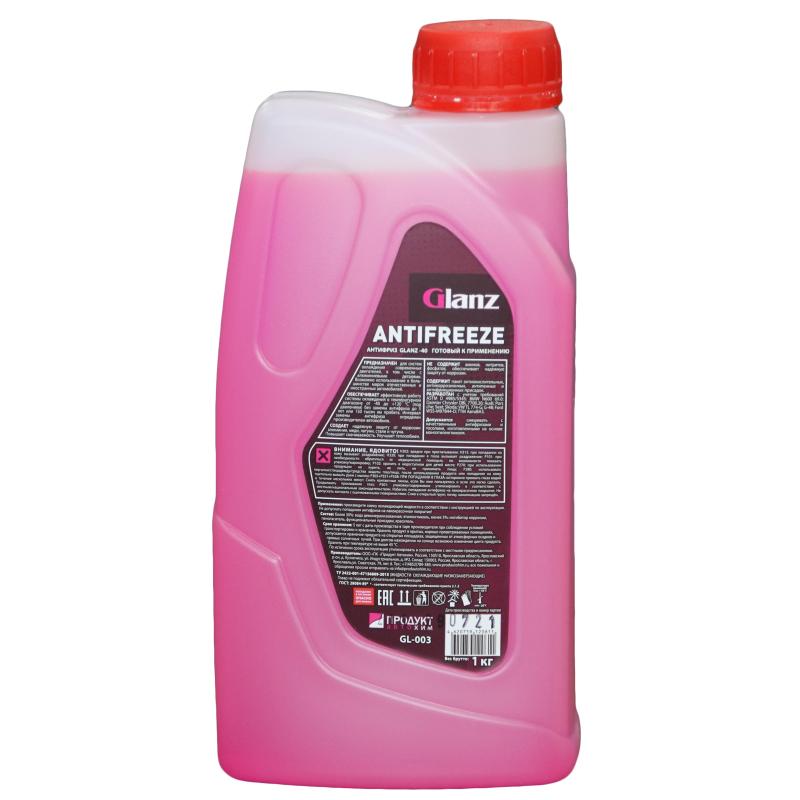 Антифриз Glanz G12 красный  1кг (36228)