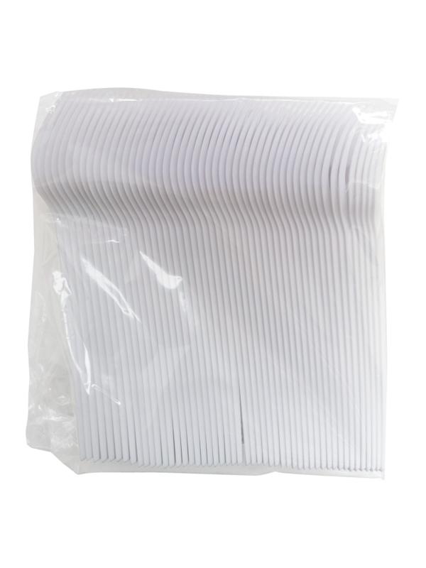 Вилка одноразовая 165 мм, белая, ПС, 100 шт/уп, 2 000 шт/кор (4002Б)