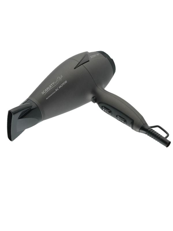 Фен SCARLETT SC-HD70I90, 2200Вт, темно-серый