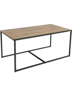 Стол журнальный TI_Attache Онега-1 1190x640x555 мет чер/ЛДСП дуб вотан