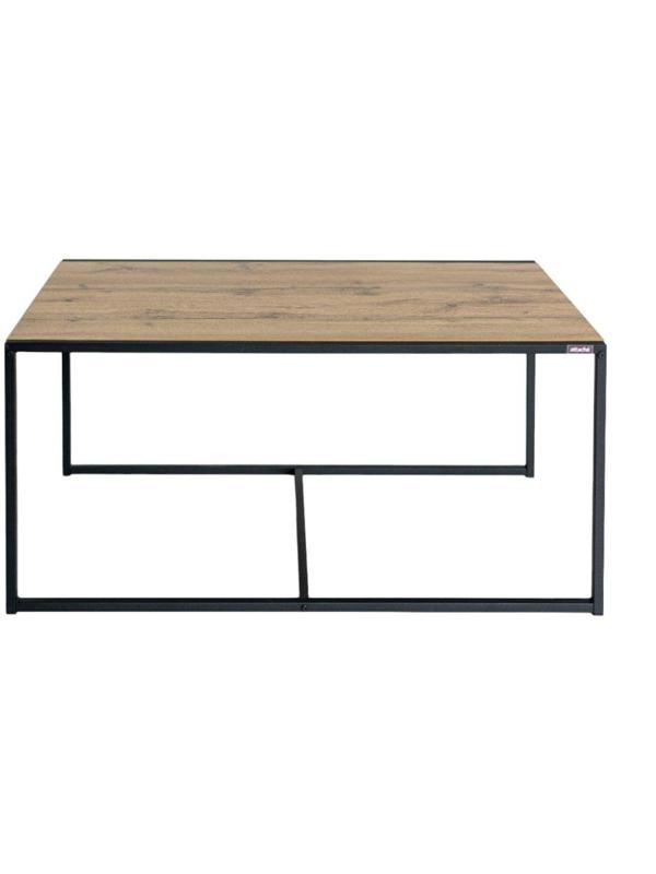 Стол журнальный TI_Attache Онега-1 1190x640x555 мет чер/ЛДСП дуб вотан