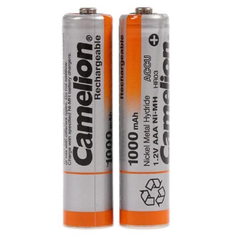 Аккумулятор Camelion AAA-1000mAh Ni-Mh BL-2(NH-AAA1000BP2,1.2В)2шт в упаков