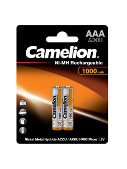 Аккумулятор Camelion AAA-1000mAh Ni-Mh BL-2(NH-AAA1000BP2,1.2В)2шт в упаков