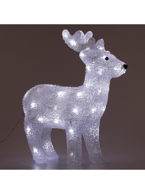 Фигура  Олень акриловая, 50 , 10 мерцающих ,  31x13x37 см, IP20 ENIOF - 15