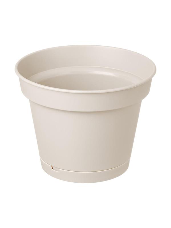 Горшок д/цветов Mint D240мм, 5л с поддоном (светло-бежевый), 221612125