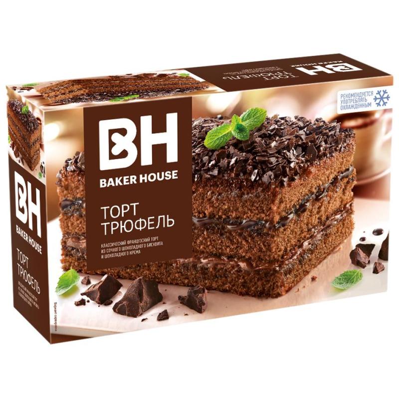 Торт Baker House Трюфель бисквитный, 350гр