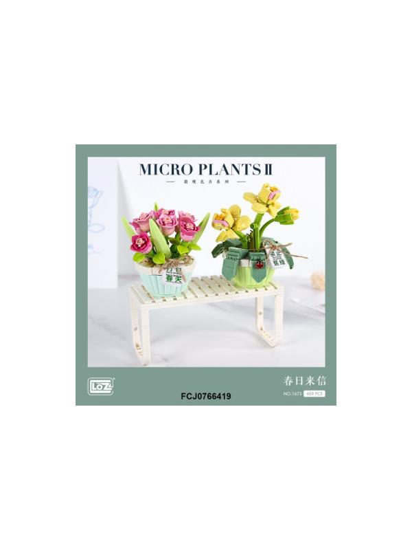 Конструктор Loz «Цветы в горшках» 1673 / 409 деталей
