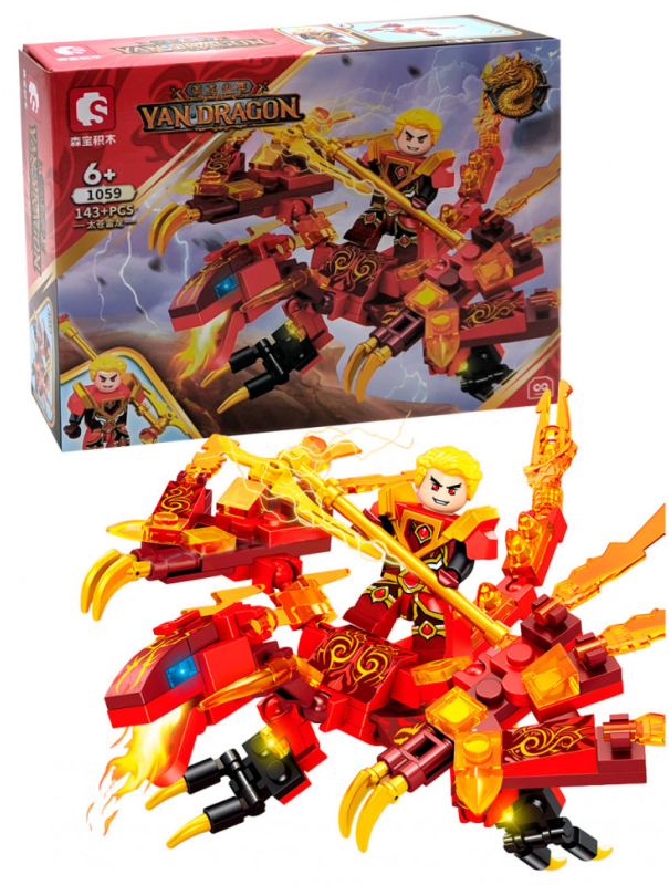 Конструктор Sembo Block «Боевые драконы» 1058-1061 (НиндзяГо) / 4 шт.