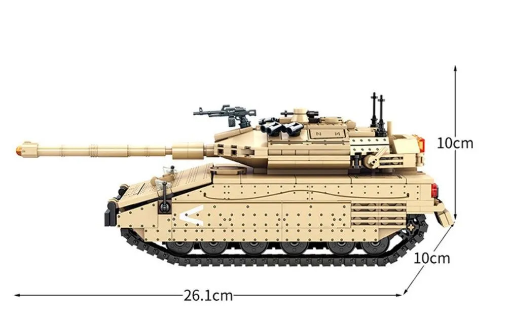 Конструктор Sembo Block «Танк Меркава 2 в 1» 207005 / 659 деталей