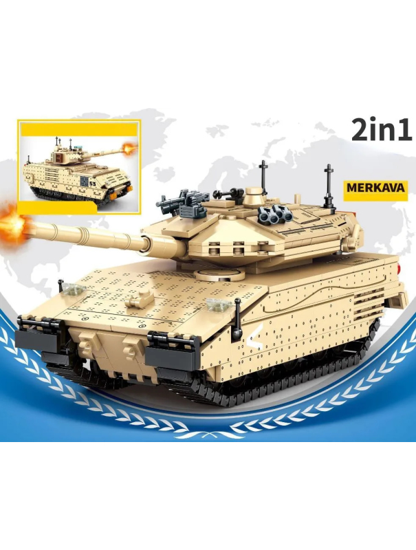 Конструктор Sembo Block «Танк Меркава 2 в 1» 207005 / 659 деталей